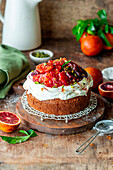 Blood orange cake