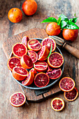 Fresh blood oranges