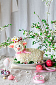 Easter lamb cake without special mold