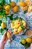 Lemon shaped cookies