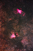 Eagle and Swan Nebulas