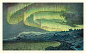 Aurora borealis, illustration