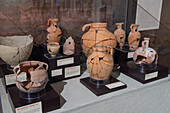 Display of artifacts from Petra, Jordan. BYU Museum of Peoples and Cultures in Provo, Utah.