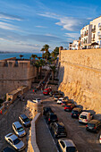 Die Burg Papa Luna in Peñiscola, Castellon, Valencianische Gemeinschaft, Spanien