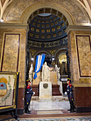 Side chapel with the mausoleum of General Jose de San Martin in the Metropolitan Cathedral, Buenos Aires, Argentina.