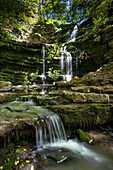 Scaleber Force Waterfall, near Settle, Yorkshire Dales National Park, Yorkshire, England, United Kingdom, Europe