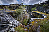 Glyn Rhonwy Disused Slate Quarry, near Llanberis, Snowdonia National Park (Eryri), North Wales, United Kingdom, Europe