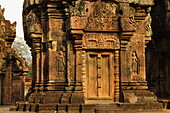 Banteay Srei Inner Sanctuary, Hindu temple dedicated to Lord Shiva, Angkor, UNESCO World Heritage Site, Siem Reap, Cambodia, Indochina, Southeast Asia, Asia