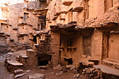 Agadir Tasguent, fortified collective granary located above the Moroccan village of Amzrou, Anti-Atlas, Morocco, North Africa, Africa