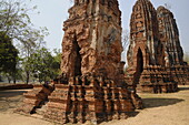 Wat Maha That, buddhistischer Tempel in Ayutthaya, UNESCO-Welterbestätte, Thailand, Südostasien, Asien