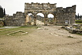 Antike Stadt Hierapolis, Pamukkale, UNESCO-Welterbestätte, Anatolien, Türkei, Kleinasien, Asien