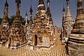 Die Pagoden von Kakku, Shan-Staat, Myanmar, Asien