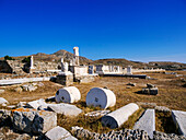 Archäologische Stätte von Delos, UNESCO-Weltkulturerbe, Insel Delos, Kykladen, Griechische Inseln, Griechenland, Europa