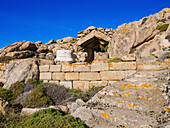 Grotte des Herakles, Berg Kynthos, Archäologische Stätte von Delos, UNESCO-Welterbe, Insel Delos, Kykladen, Griechische Inseln, Griechenland, Europa