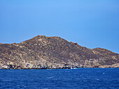 Coast of Delos Island, Cyclades, Greek Islands, Greece, Europe