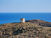 Old Mill near Akrotiri Village, Santorini (Thira) Island, Cyclades, Greek Islands, Greece, Europe