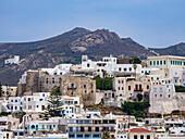 Burg von Chora, Naxos-Stadt, Insel Naxos, Kykladen, Griechische Inseln, Griechenland, Europa