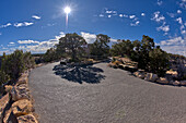 Picnic area behind the Powell Memorial at Grand Canyon National Park, Arizona, United States of America, North America