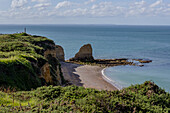 La Pointe du Hoc, Cricqueville-en-Bessin, Calvados, Normandie, Frankreich, Europa