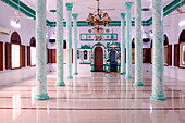 Prayer Hall with minbar and mihrab, Masjid Nia'mah Mosque, Chau Doc, Vietnam, Indochina, Southeast Asia, Asia