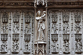 Cast of the main western doors of Aix en Provence Cathedral, Ruddock Family Cast Court, Victoria and Albert Museum, Kensington, London, England, United Kingdom, Europe