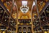 Innenraum, Große Synagoge von Budapest, Budapest, Ungarn, Europa