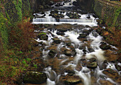 West Lyn River, Glen Lyn Gorge, Lynmouth, North Devon, England, Vereinigtes Königreich, Europa