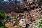 The Hanging Monastery, Xuakong Si, near Datong, Shanxi, China, Asia