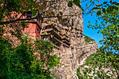 Das hängende Kloster, Xuakong Si, bei Datong, Shanxi, China, Asien