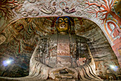 Die Yungang-Grotten, alte buddhistische Tempelgrotten, UNESCO-Welterbestätte, Shanxi, China, Asien