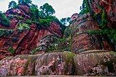 Leshan Giant Buddha, the largest stone Buddha on earth, Mount Emei Scenic Area, UNESCO World Heritage Site, Leshan, Sichuan, China, Asia