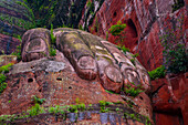 Leshan Giant Buddha, the largest stone Buddha on earth, Mount Emei Scenic Area, UNESCO World Heritage Site, Leshan, Sichuan, China, Asia