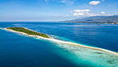 Aerial of Little Santa Cruz Island, Zamboanga, Mindanao, Philippines, Southeast Asia, Asia