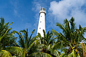 Alter Indie-Leuchtturm, Lengkuas Insel, Belitung Insel vor der Küste von Sumatra, Indonesien, Südostasien, Asien