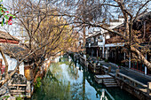 Water channel, Zhouzhuang water town, Jiangsu, China, Asia