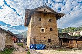 Fujian tulou rural dwelling, Yunshuiyao Ancient Town, Hakka, Fujian, China