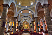 Innenraum der Capilla Real, Kloster von San Gabriel Arcangel, 1520, Cholula, Bundesstaat Puebla, Mexiko, Nordamerika