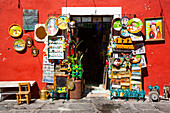 Souvenir Shop, Frog Alley, Historic Center, Puebla, Puebla State, Mexico, North America