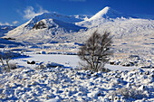 Rannoch Moor im Winter, Highland, Schottland, Vereinigtes Königreich, Europa