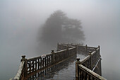 Fog, Mount Lu (Lushan), UNESCO World Heritage Site, Jiujiang, Jiangxi, China, Asia