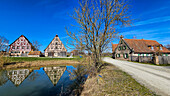 Historische Bauernhäuser im Fränkischen Freilandmuseum, Bad Windsheim, Bayern, Deutschland, Europa