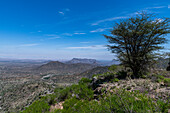 Blick über die Sheikh-Berge, Somaliland, Somalia, Afrika