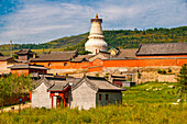 Der Klosterkomplex des Wudai Shan (Berg Wutai), UNESCO-Weltkulturerbe, Shanxi, China, Asien