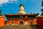 Der Klosterkomplex des Wudai Shan (Berg Wutai), UNESCO-Weltkulturerbe, Shanxi, China, Asien