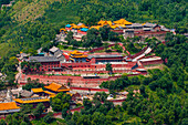 The monastery complex of Wudai Shan (Mount Wutai), UNESCO World Heritage Site, Shanxi, China, Asia