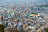 View from Matsuyama Castle, Shikoku, Japan, Asia