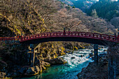 Shinkyo Bridge, UNESCO World Heritage Site, Nikko, Tochigi Prefecture, Kanto, Honshu, Japan, Asia