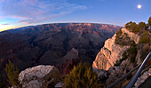 Grand Canyon vom Pima Point aus gesehen bei Sonnenuntergang, Grand Canyon National Park, UNESCO-Weltkulturerbe, Arizona, Vereinigte Staaten von Amerika, Nordamerika