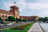 Der Platz der Republik und der Regierungspalast in Eriwan, Armenien (Hayastan), Kaukasus, Zentralasien, Asien