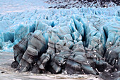 Fjallsjokull-Gletscher, der aus dem Vatnajokull hervorgeht, Island, Polargebiete